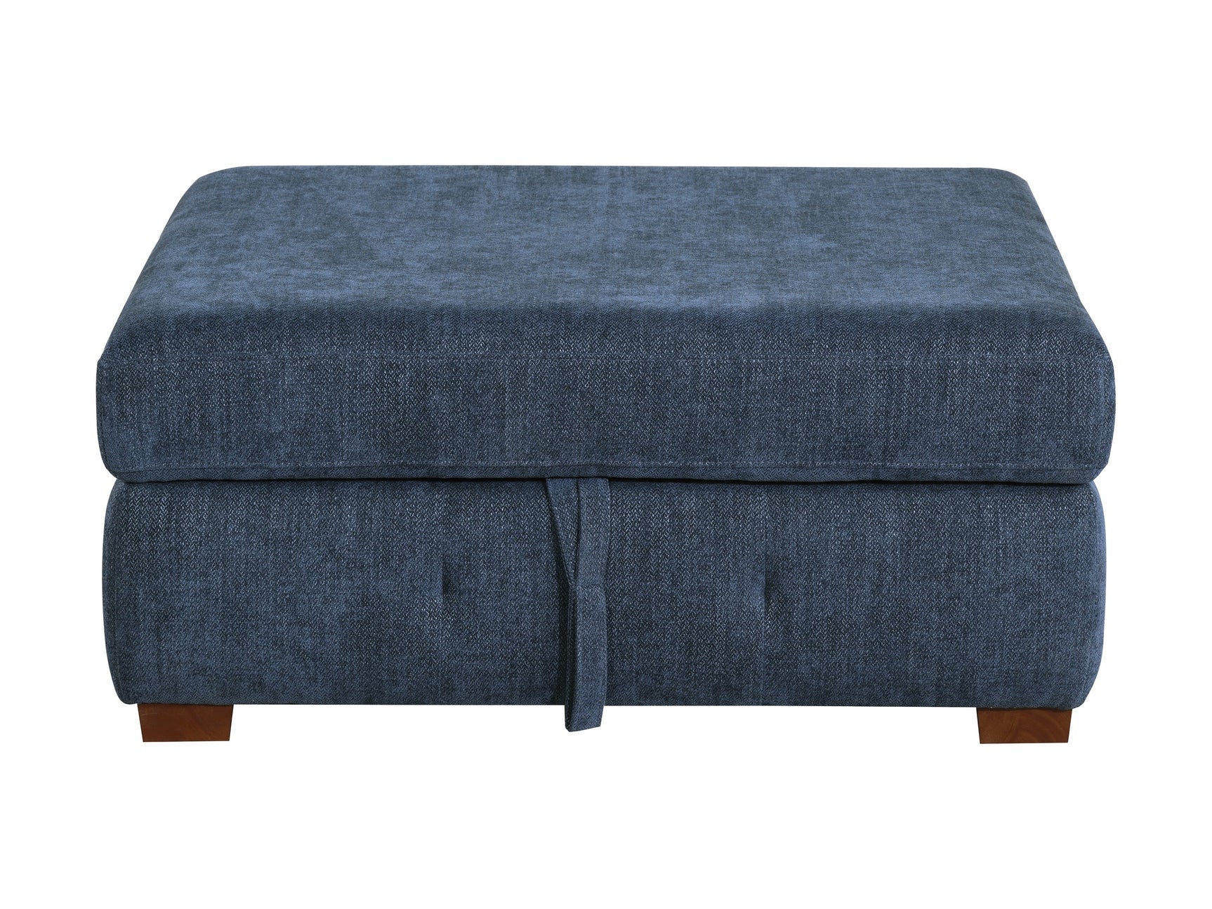 Raife Blue Storage Ottoman - Ornate Home