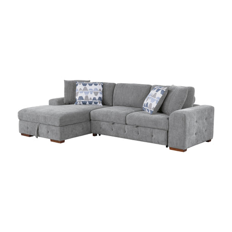 Raife Gray 2-Piece Sectional with Left Chaise - Ornate Home