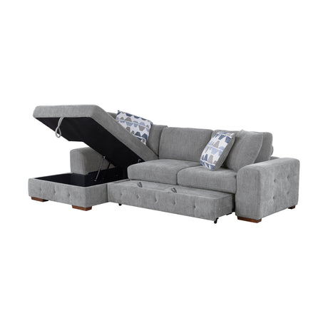 Raife Gray 2-Piece Sectional with Left Chaise - Ornate Home