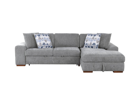 Raife Gray 2-Piece Sectional with Right Chaise - Ornate Home