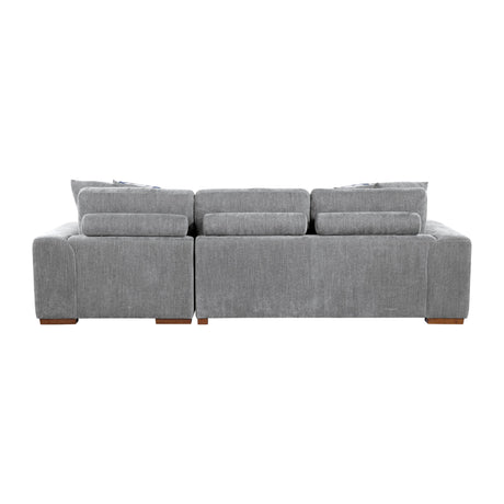 Raife Gray 2-Piece Sectional with Right Chaise - Ornate Home