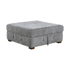 Raife Gray 3-Piece Sectional with Right Chaise And Ottoman - Ornate Home