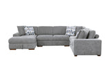 Raife Gray 4-Piece Sectional with Left Chaise - Ornate Home