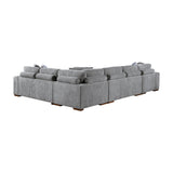 Raife Gray 4-Piece Sectional with Left Chaise - Ornate Home