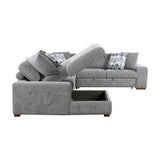 Raife Gray 4-Piece Sectional with Left Chaise - Ornate Home