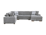 Raife Gray 4-Piece Sectional with Right Chaise - Ornate Home