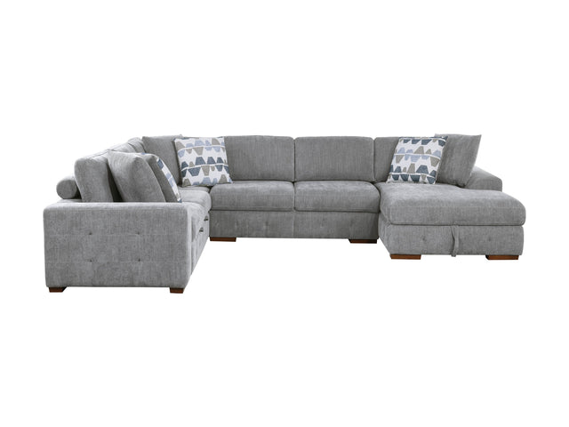Raife Gray 4-Piece Sectional with Right Chaise - Ornate Home