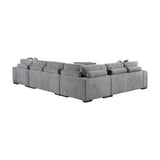 Raife Gray 4-Piece Sectional with Right Chaise - Ornate Home