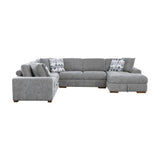 Raife Gray 4-Piece Sectional with Right Chaise - Ornate Home