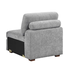 Raife Gray Armless Chair - Ornate Home