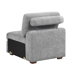 Raife Gray Armless Chair - Ornate Home