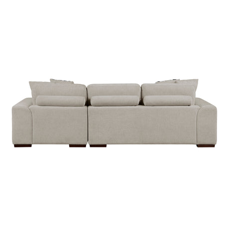 Raife Taupe 2-Piece Sectional with Right Chaise - Ornate Home