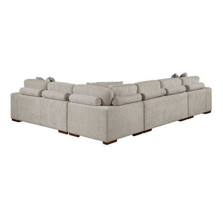 Raife Taupe 4-Piece Sectional with Left Chaise - Ornate Home