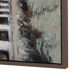 Rails Away Blue/Green Canvas - Ornate Home