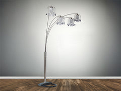 Rain Drop Arc 84" Floor Lamp - Ornate Home