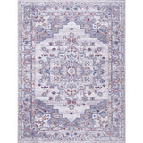 Rain Gray Distressed Vintage NonSlip Indoor Area Rugs - Ornate Home