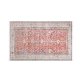 Rain Orange Distressed Vintage Non-Slip Indoor Area Rugs - Ornate Home