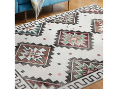 Rain Persian Beige Distressed Non-Slip Indoor Area Rug / 5'x7 - Ornate Home