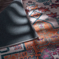 Rain Persian Multi Color Distressed Non-Slip Indoor Area Rug / 5'x7 (Classic motif) - Ornate Home