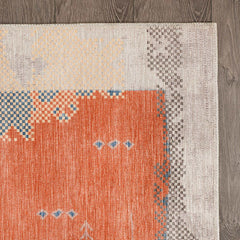 Rain Persian Multi Color Patchwork Distressed Non-Slip Indoor Area Rug / 5'x7 (Geometric colorful) - Ornate Home