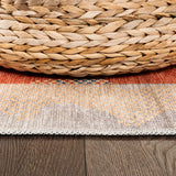 Rain Persian Multi Color Patchwork Distressed Non-Slip Indoor Area Rug / 5'x7 (Geometric colorful) - Ornate Home