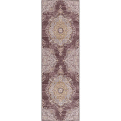 Rain Yellow/Brown Modern Bohemian NonSlip Indoor Area Rugs - Ornate Home