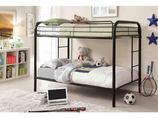 Rainbow Black Twin/Twin Bunk Bed - Ornate Home