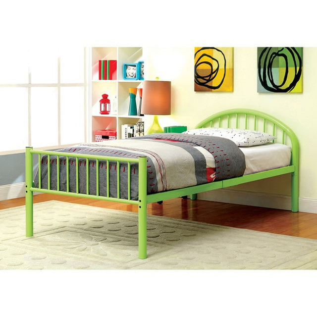 Rainbow Green Full Bed (36" H) - Ornate Home