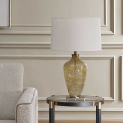 Rainer Brown/Green Blown Glass Table Lamp - Ornate Home