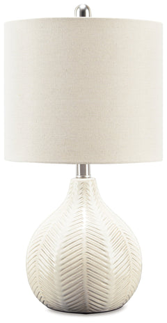 Rainermen Off White Table Lamp - Ornate Home