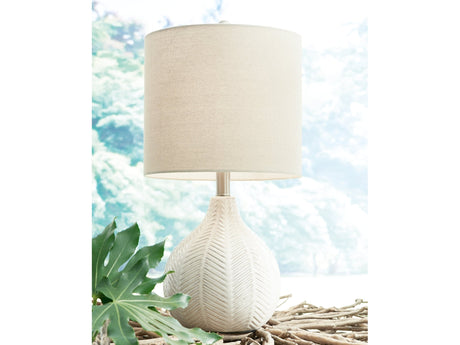 Rainermen Off White Table Lamp - Ornate Home