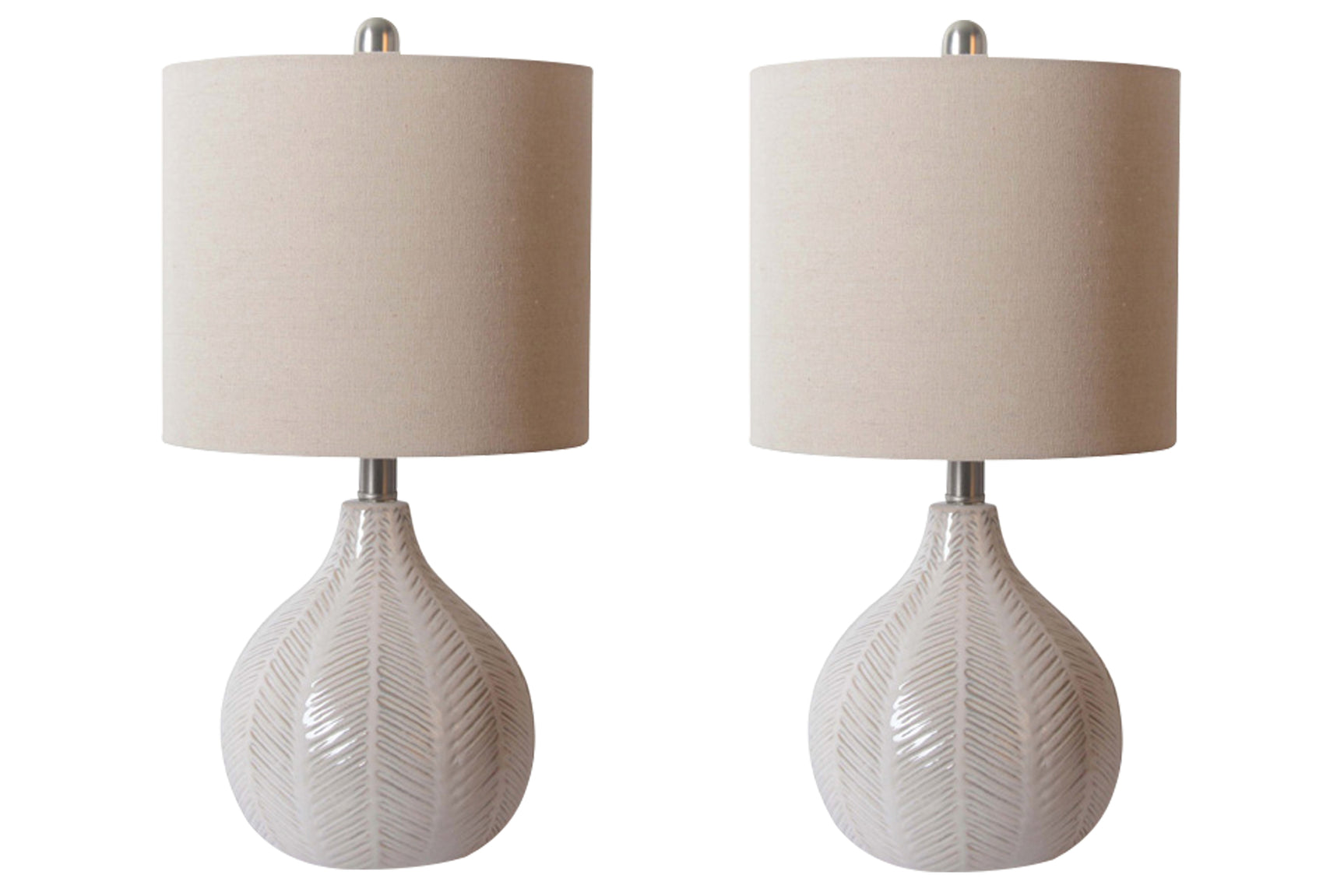Rainermen Off White Table Lamp (Set of 2) - Ornate Home