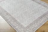 Rainier Cottage Border Beige Washable Rug | Our PNW Home X Livabliss - Ornate Home