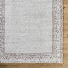 Rainier Cottage Border Brown Washable Rug | Our PNW Home X Livabliss - Ornate Home