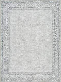 Rainier Cottage Border Gray Washable Rug | Our PNW Home X Livabliss - Ornate Home