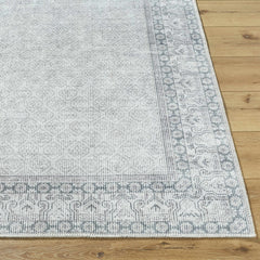 Rainier Cottage Border Gray Washable Rug | Our PNW Home X Livabliss - Ornate Home