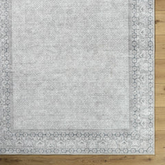 Rainier Cottage Border Gray Washable Rug | Our PNW Home X Livabliss - Ornate Home