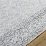 Rainier Cottage Border Gray Washable Rug | Our PNW Home X Livabliss - Ornate Home