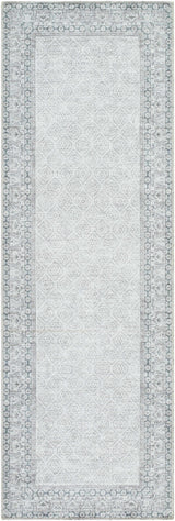 Rainier Cottage Border Gray Washable Rug | Our PNW Home X Livabliss - Ornate Home