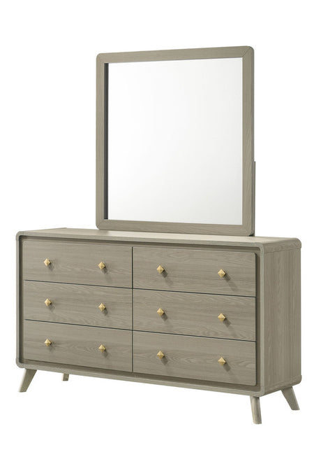 Rainier Gray Mirror w/ LED - Ornate Home