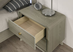 Rainier Gray Nightstand - Ornate Home