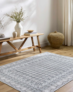 Rainier Gray Washable Rug | Our PNW Home X Livabliss - Ornate Home