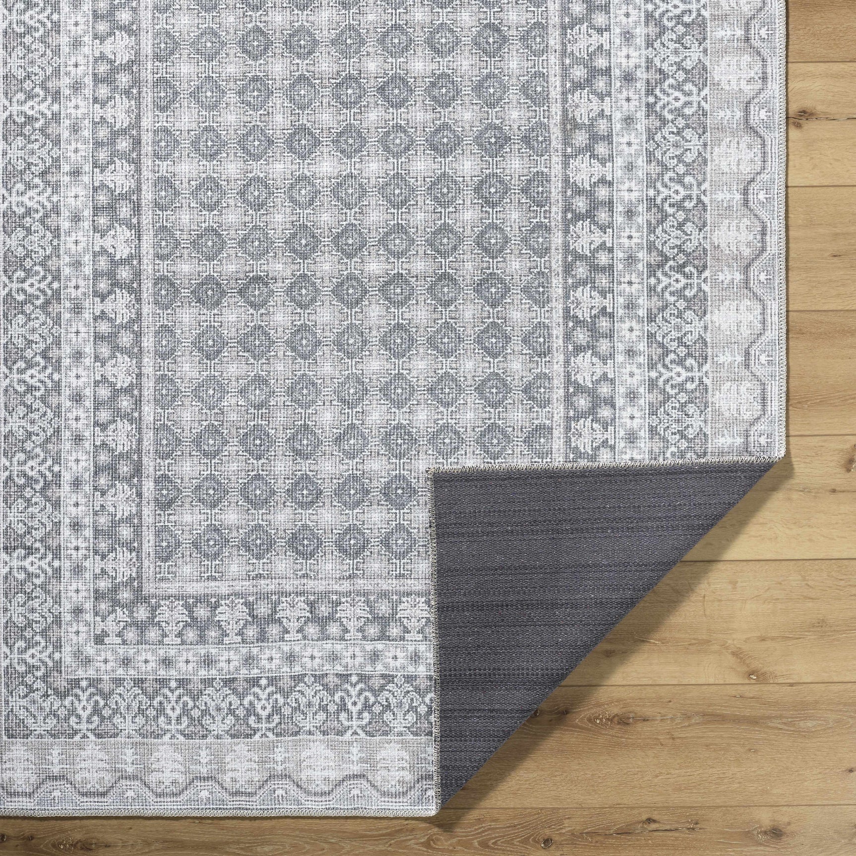 Rainier Gray Washable Rug | Our PNW Home X Livabliss - Ornate Home
