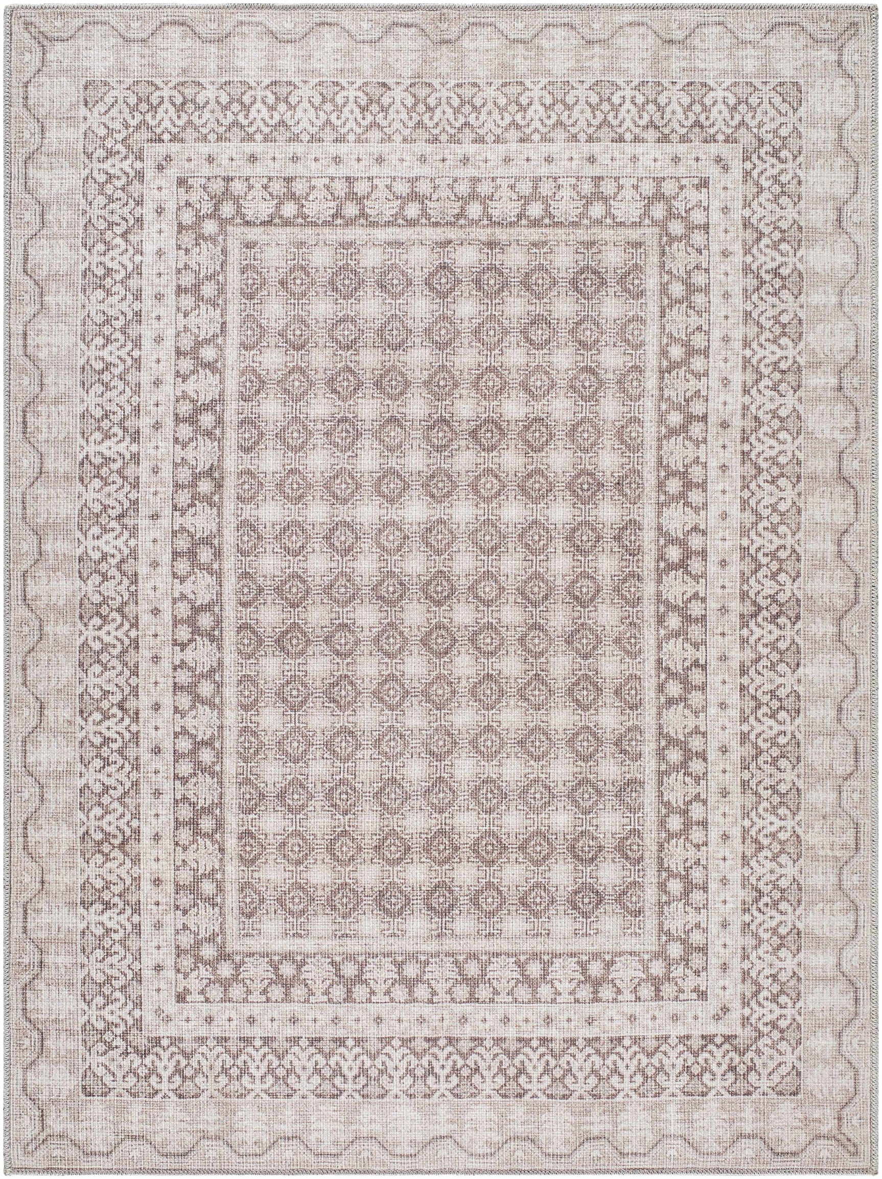 Rainier Light Brown Washable Rug | Our PNW Home X Livabliss - Ornate Home