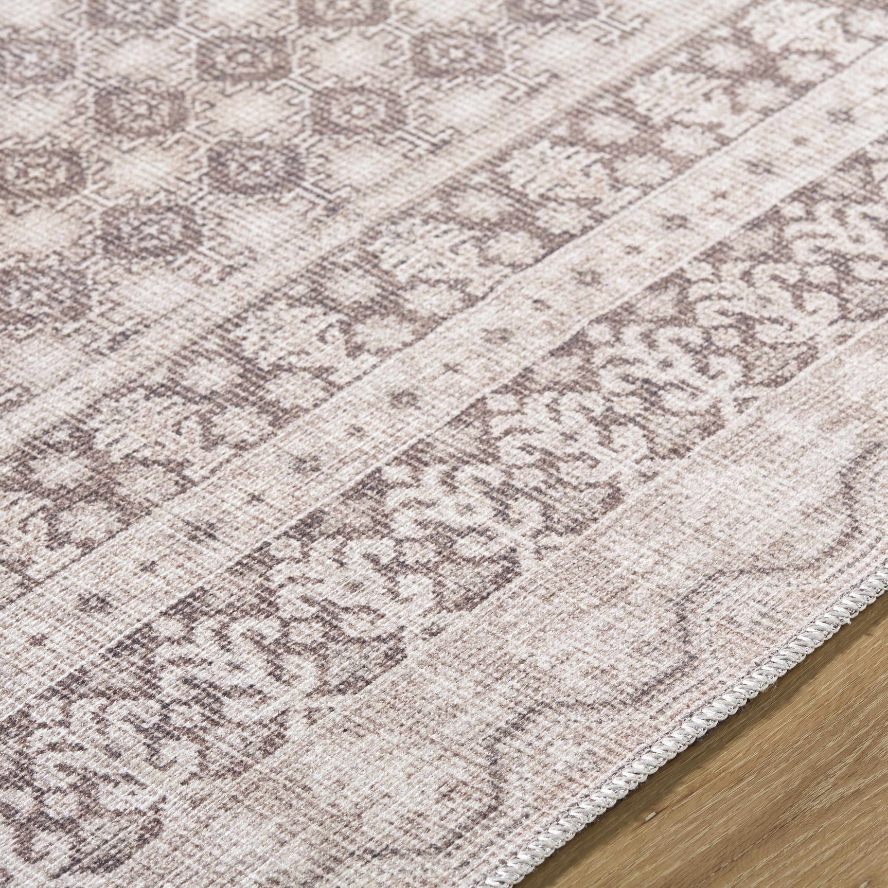 Rainier Light Brown Washable Rug | Our PNW Home X Livabliss - Ornate Home