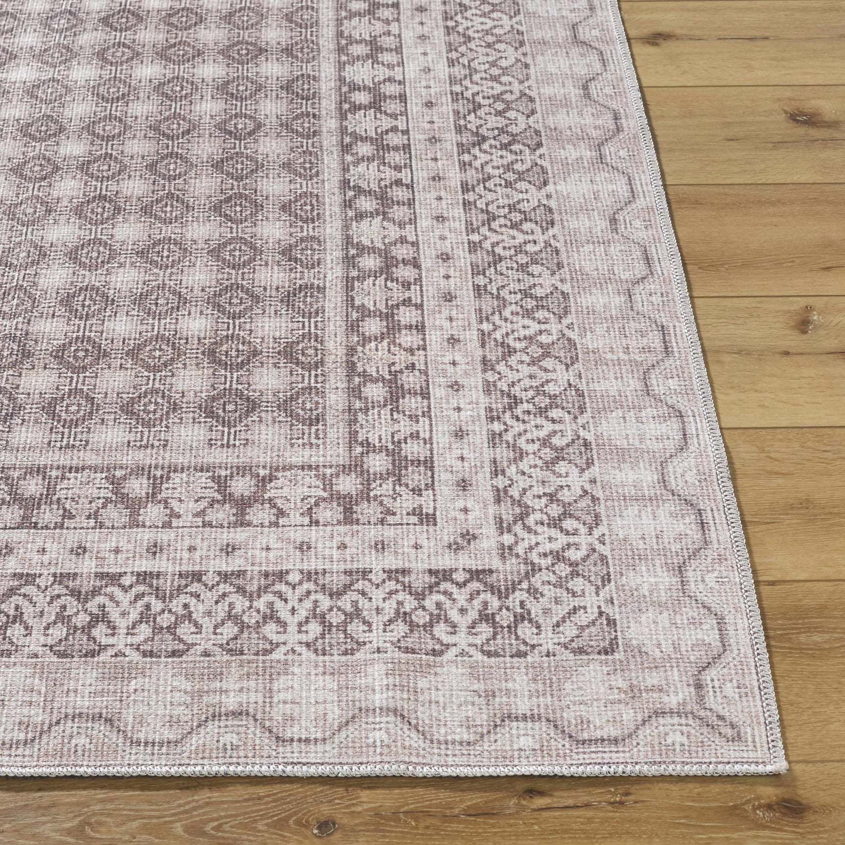 Rainier Light Brown Washable Rug | Our PNW Home X Livabliss - Ornate Home