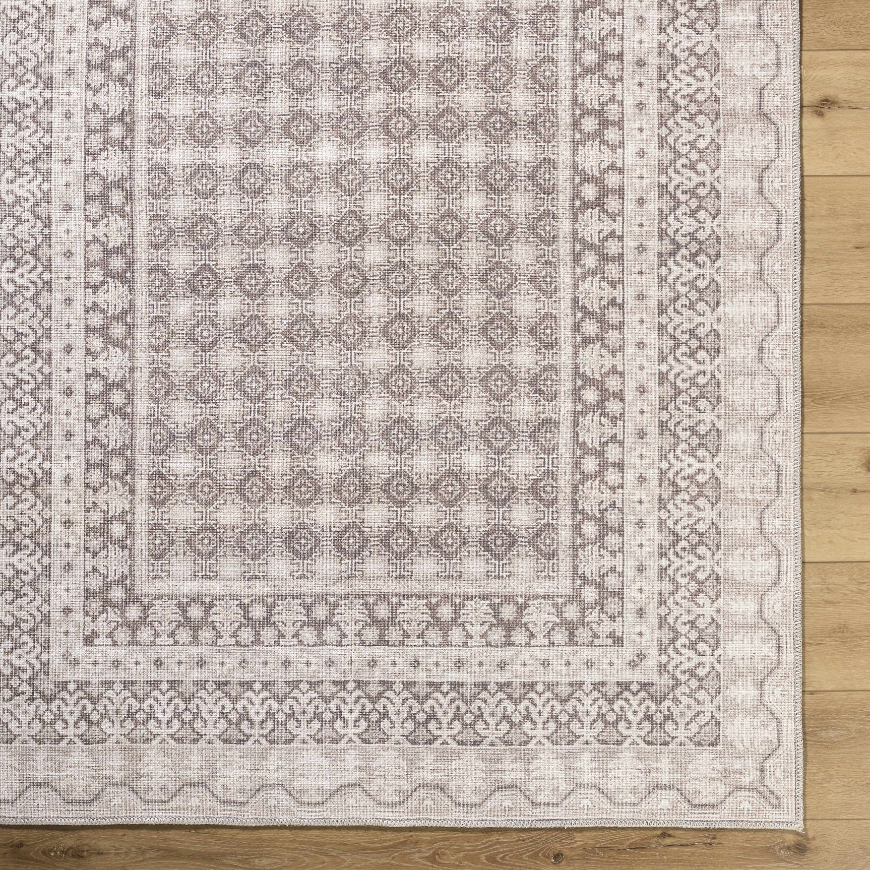 Rainier Light Brown Washable Rug | Our PNW Home X Livabliss - Ornate Home