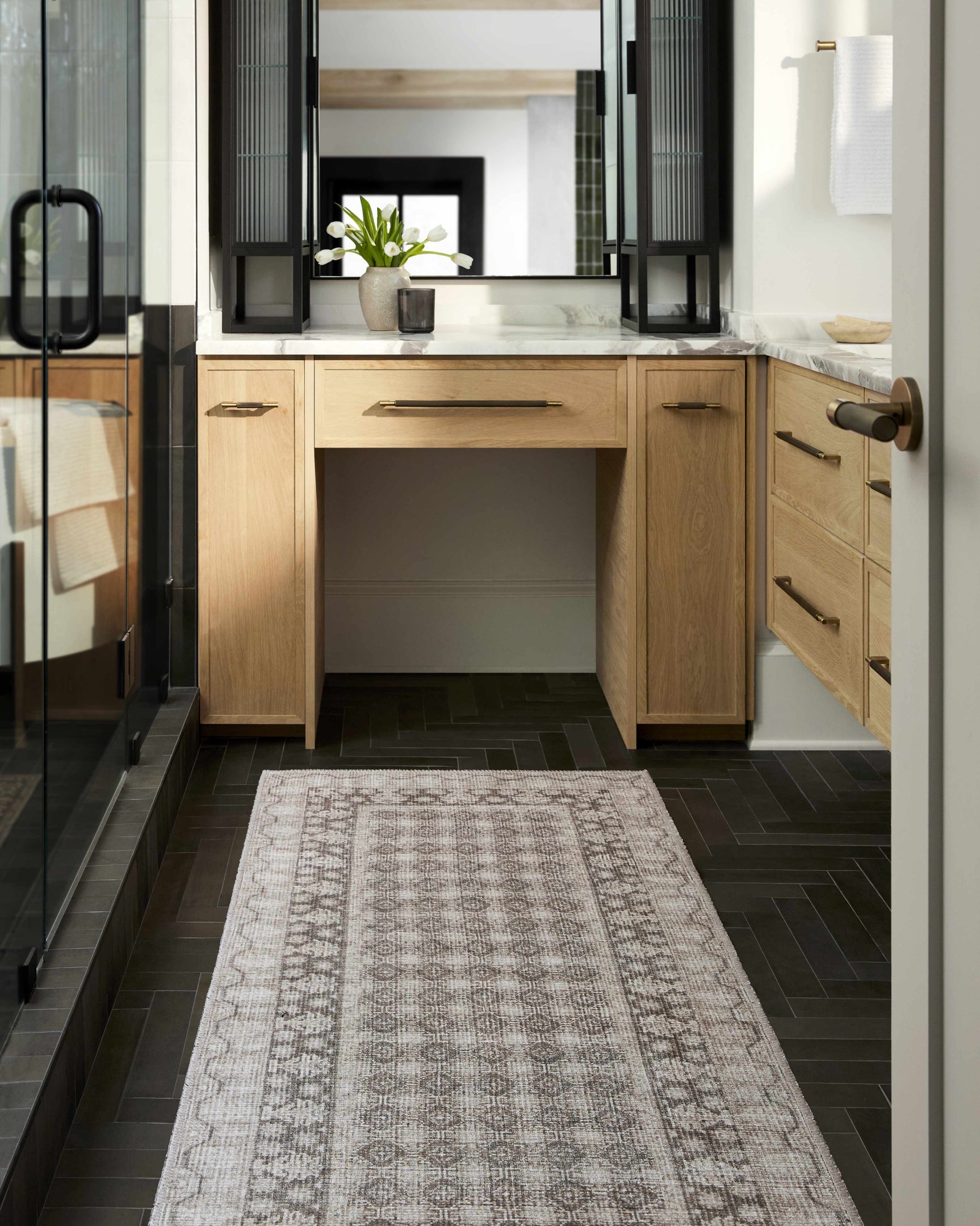 Rainier Light Brown Washable Rug | Our PNW Home X Livabliss - Ornate Home