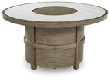 Rainier Ranch Beige Fire Pit Table - Ornate Home