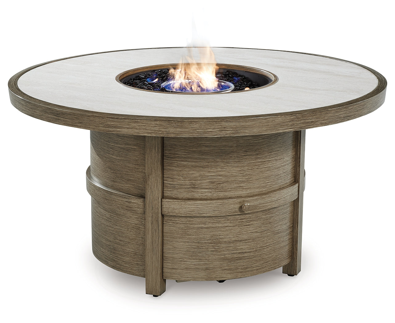 Rainier Ranch Beige Fire Pit Table - Ornate Home